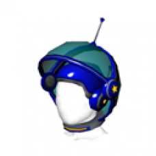 Blue Saucer Pop Bubble Helmet